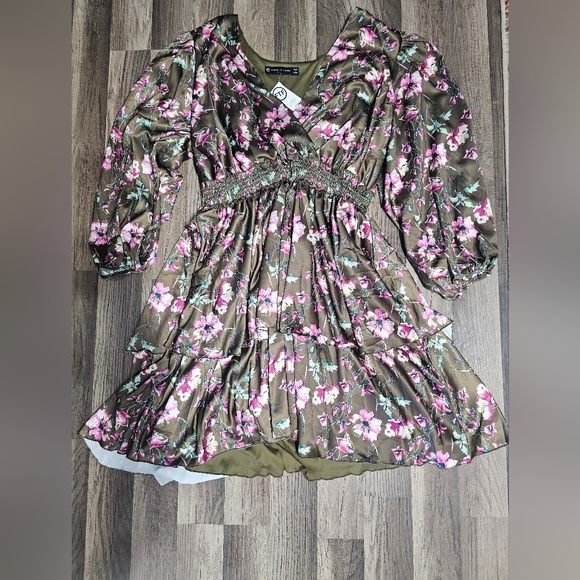 Fashion to Figure Floral Ruffle Dress - Picture 1 of 5